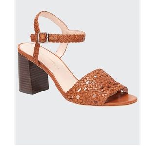 Loeffler Randall Brown Liana Block Heel Sandals